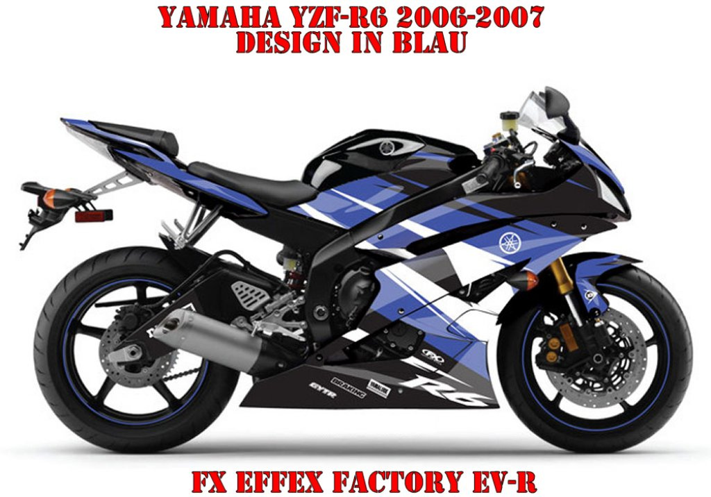 EV-R Blau für Yamaha YZF R6 2006-2007